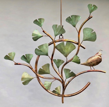 C - Quail with Ginkgo leaves